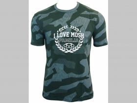Mosh Familia  nočný maskáč-Nightcamo SPLINTER, pánske tričko 100%bavlna